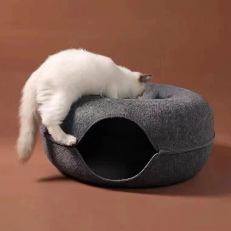 2-in-1 Donut Cat Bed - Image 2