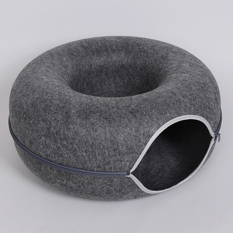 2-in-1 Donut Cat Bed - Image 8