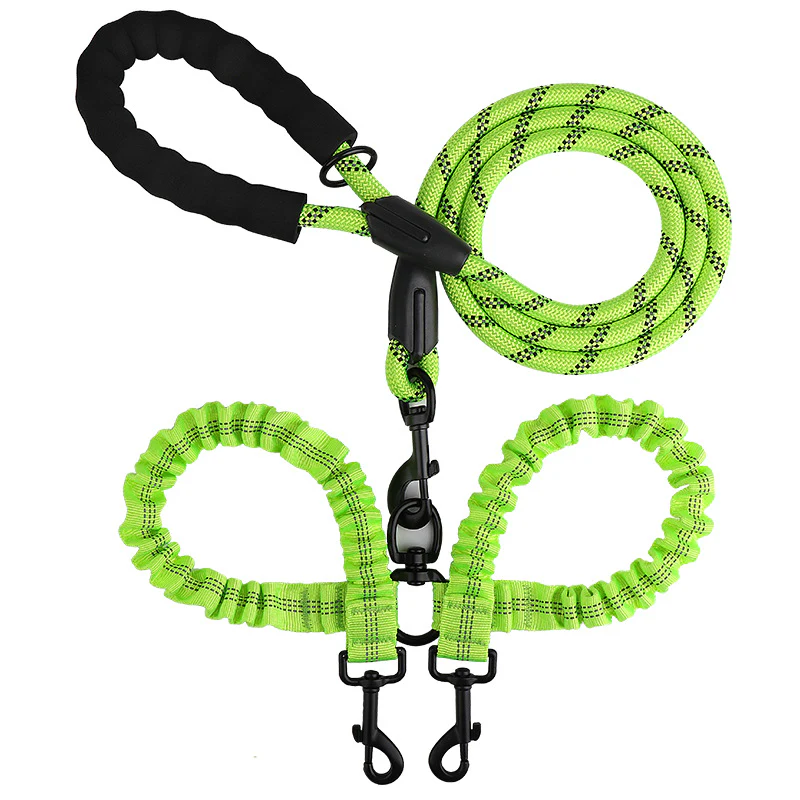 2-in-1 Double Dog Lead with 360° Swivel – Tangle-Free & Shock-Absorbing - Image 9