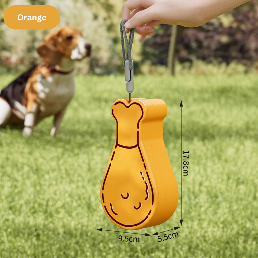 2-in-1 On-the-Go Feeding Station - Chicken Drumstick Design - Image 6