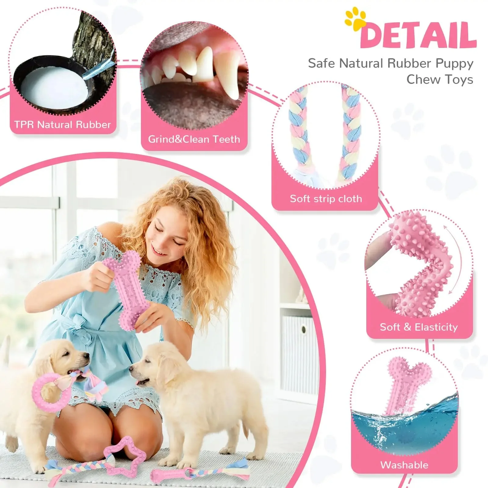 6pcs Set Puppy Bite Toys - Image 2