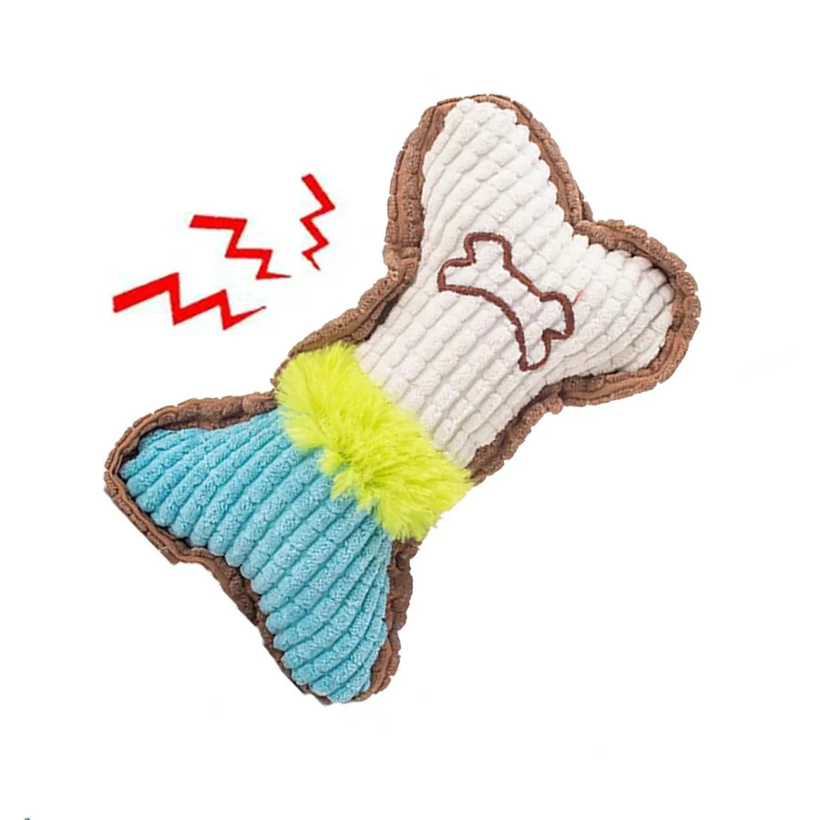 Bone Plush Chew Toy - Image 5