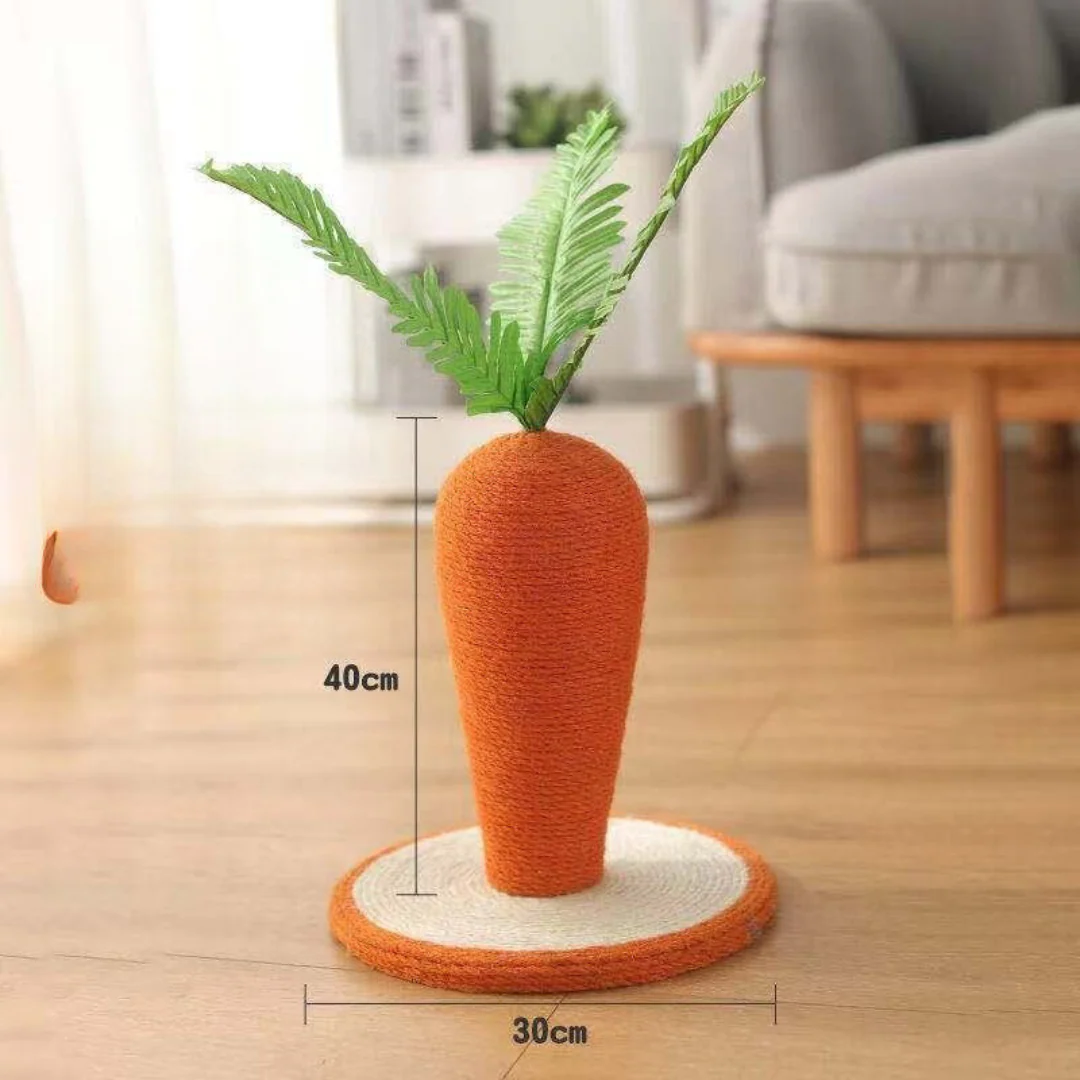 Carrot-Shaped Sisal Scratcher for Cats - Image 2