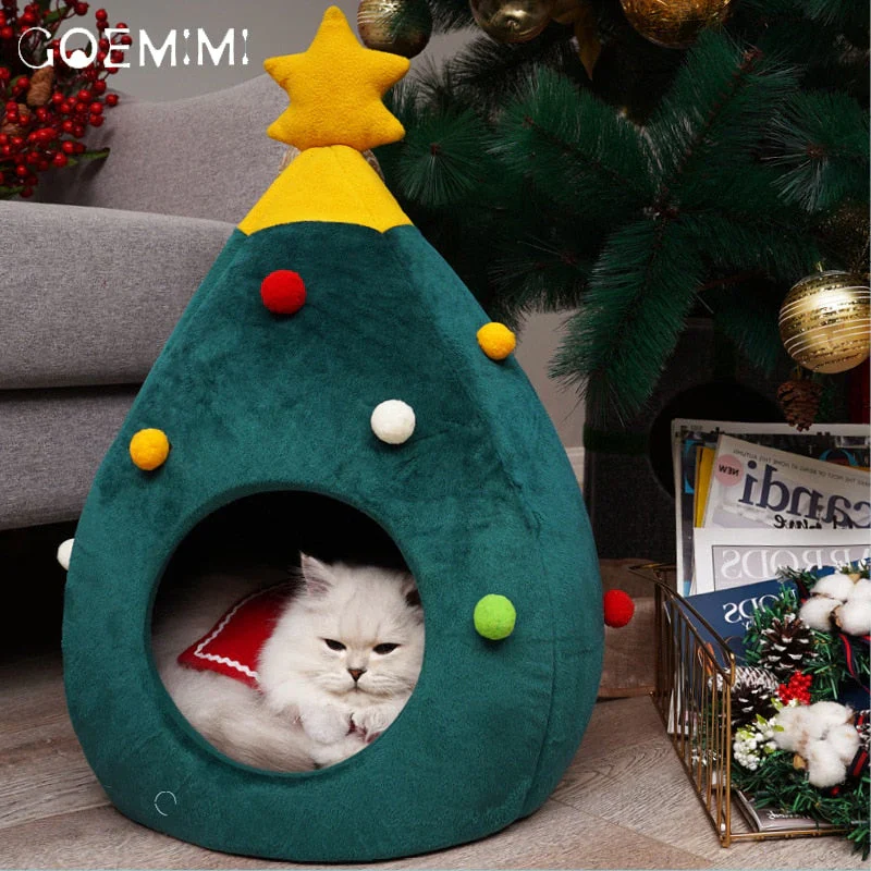 Cat Bed Christmas Tree ā CozyTree Haven - Image 4