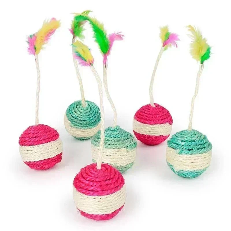 Cat Toy Sisal Scratching Ball - Image 3