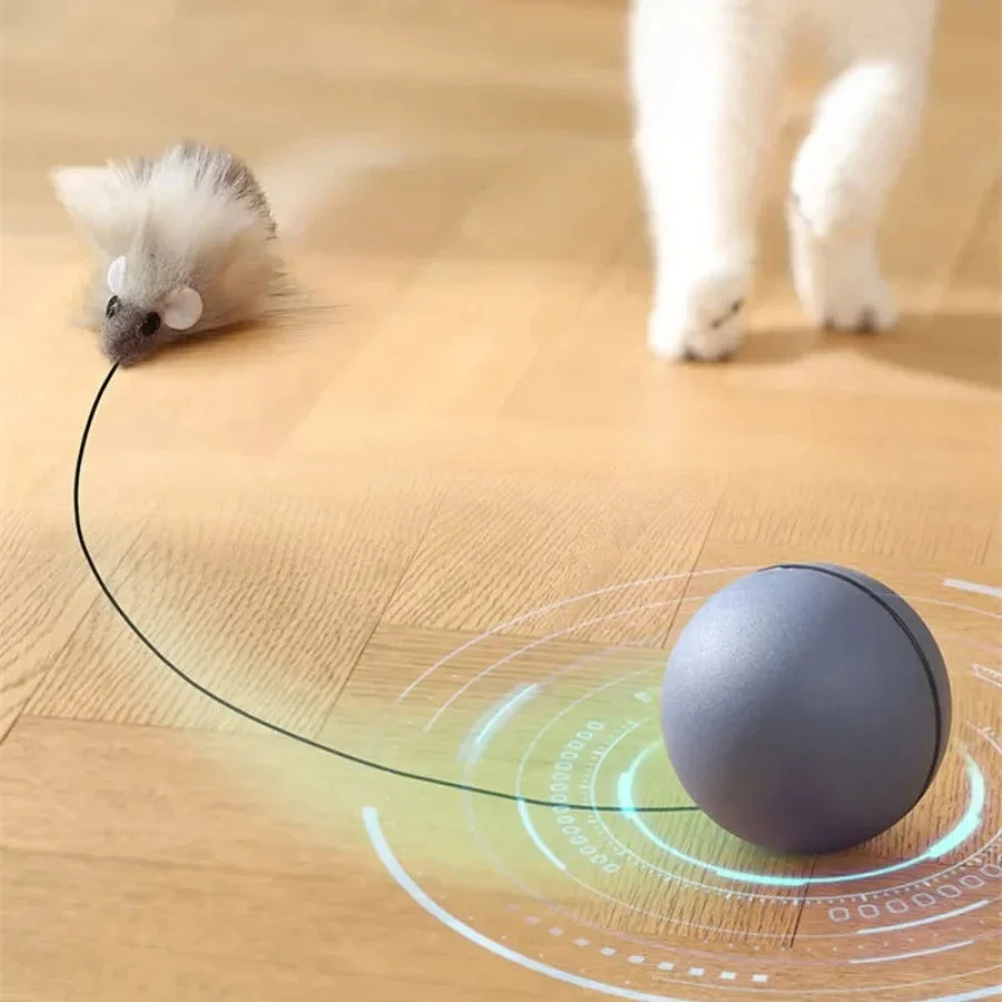 Cat turbo ball with tail toy - Image 3