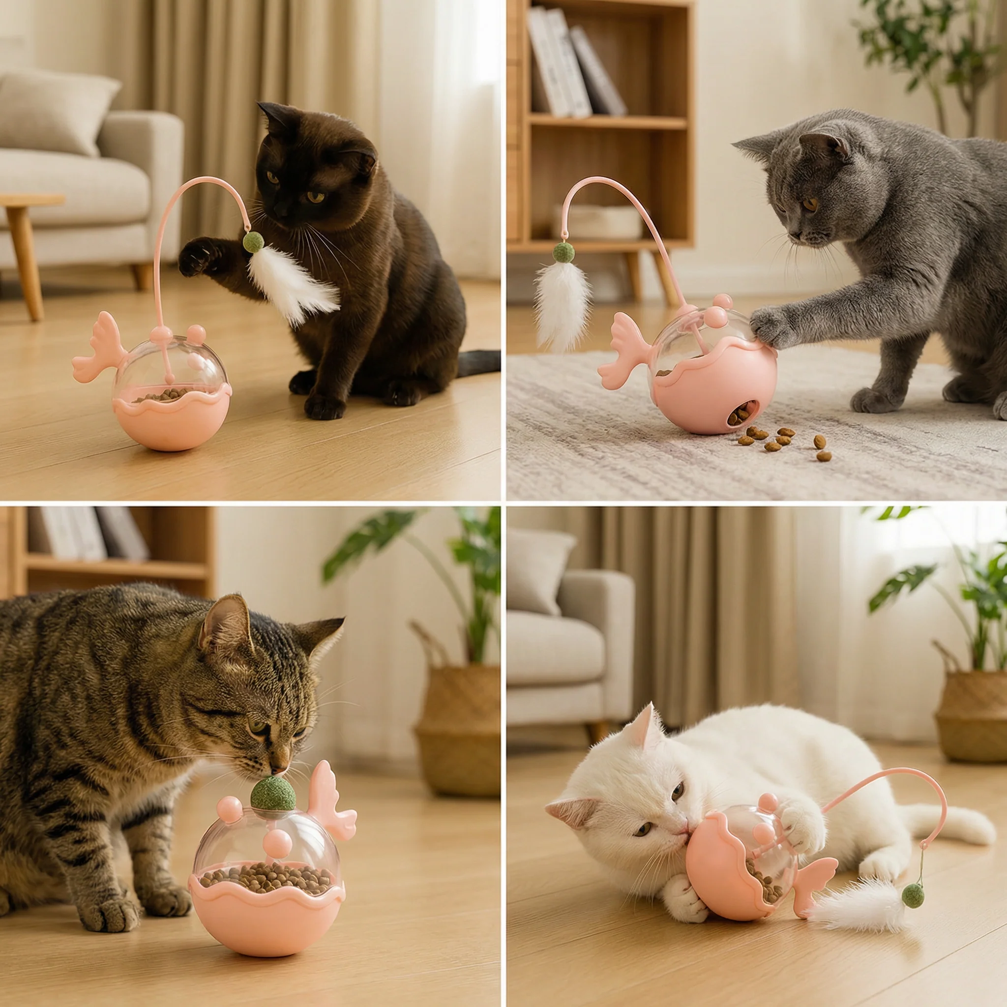 Catnip Lantern Fish Treat Dispenser Toy for Cats - Image 4