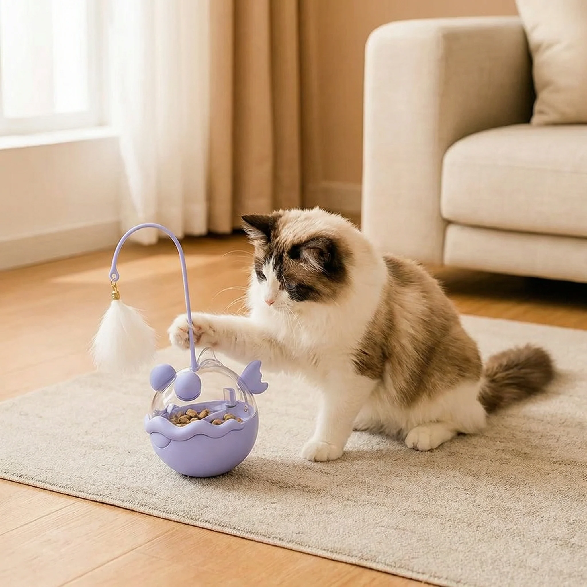 Catnip Lantern Fish Treat Dispenser Toy for Cats - Image 6