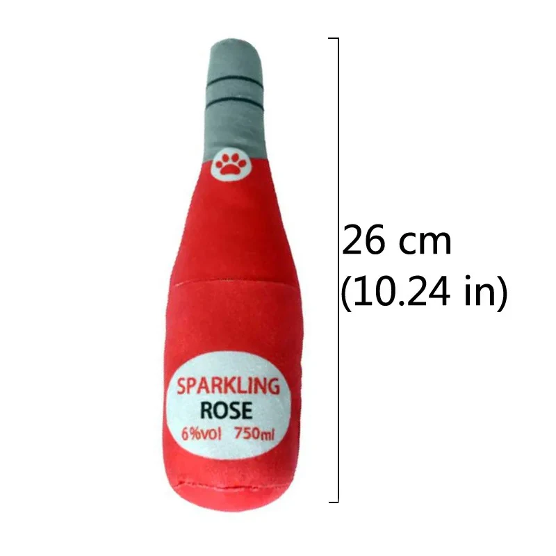 Champagne Bottle Shape Dog Toy - Image 12