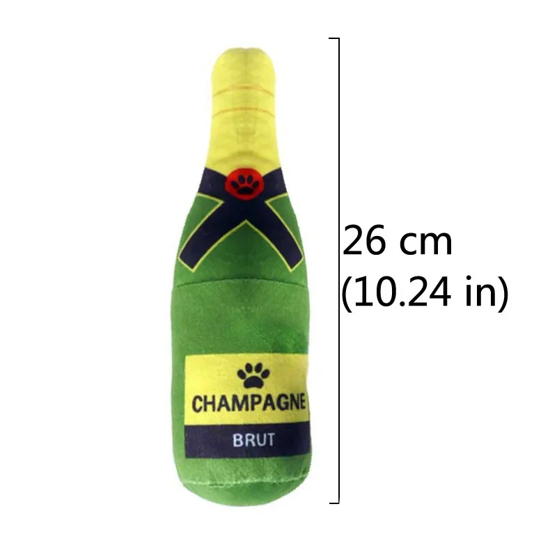 Champagne Bottle Shape Dog Toy - Image 8