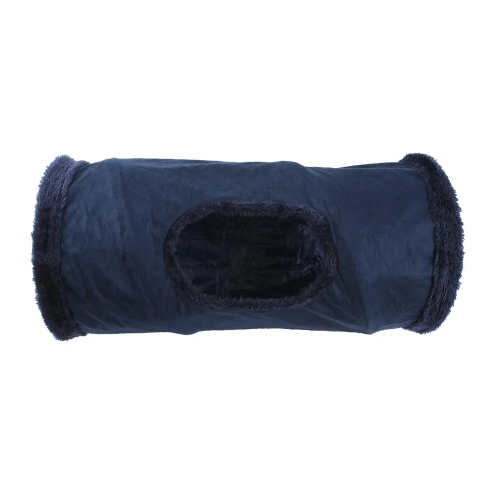 Collapsible Winter Suede Cat Tunnel - Image 3