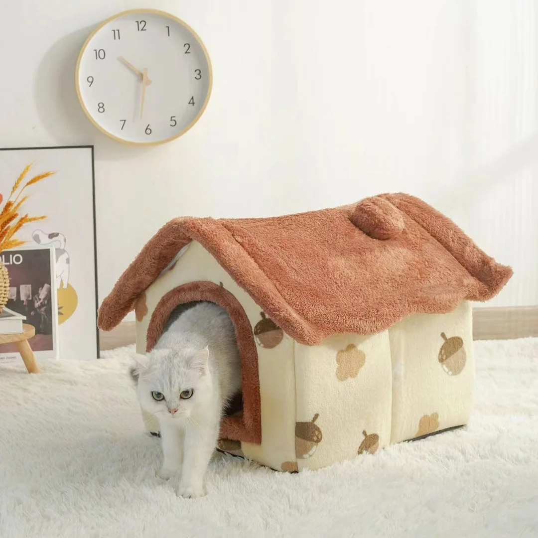 Cosy plush cat house - Image 2