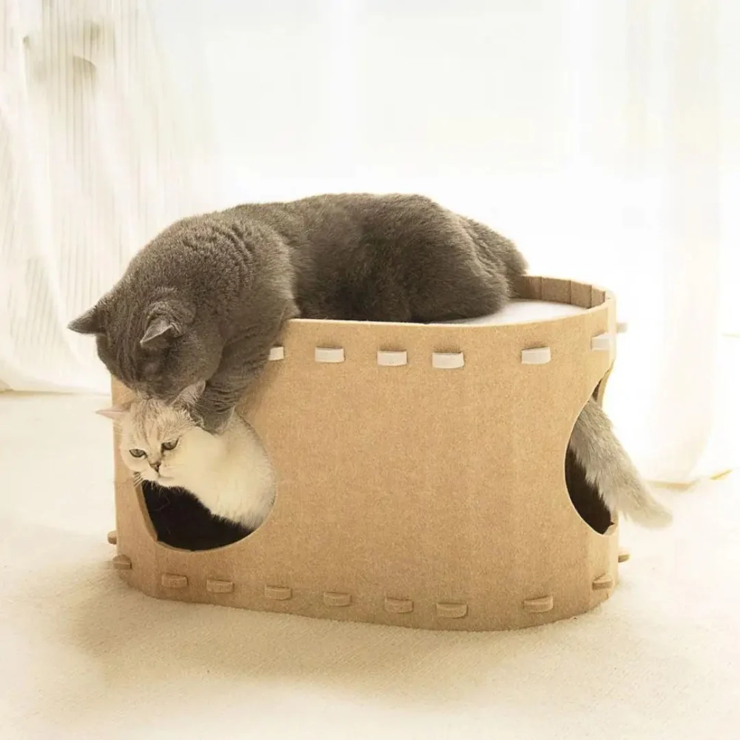 Cozy Felt Cat Cave - Image 12