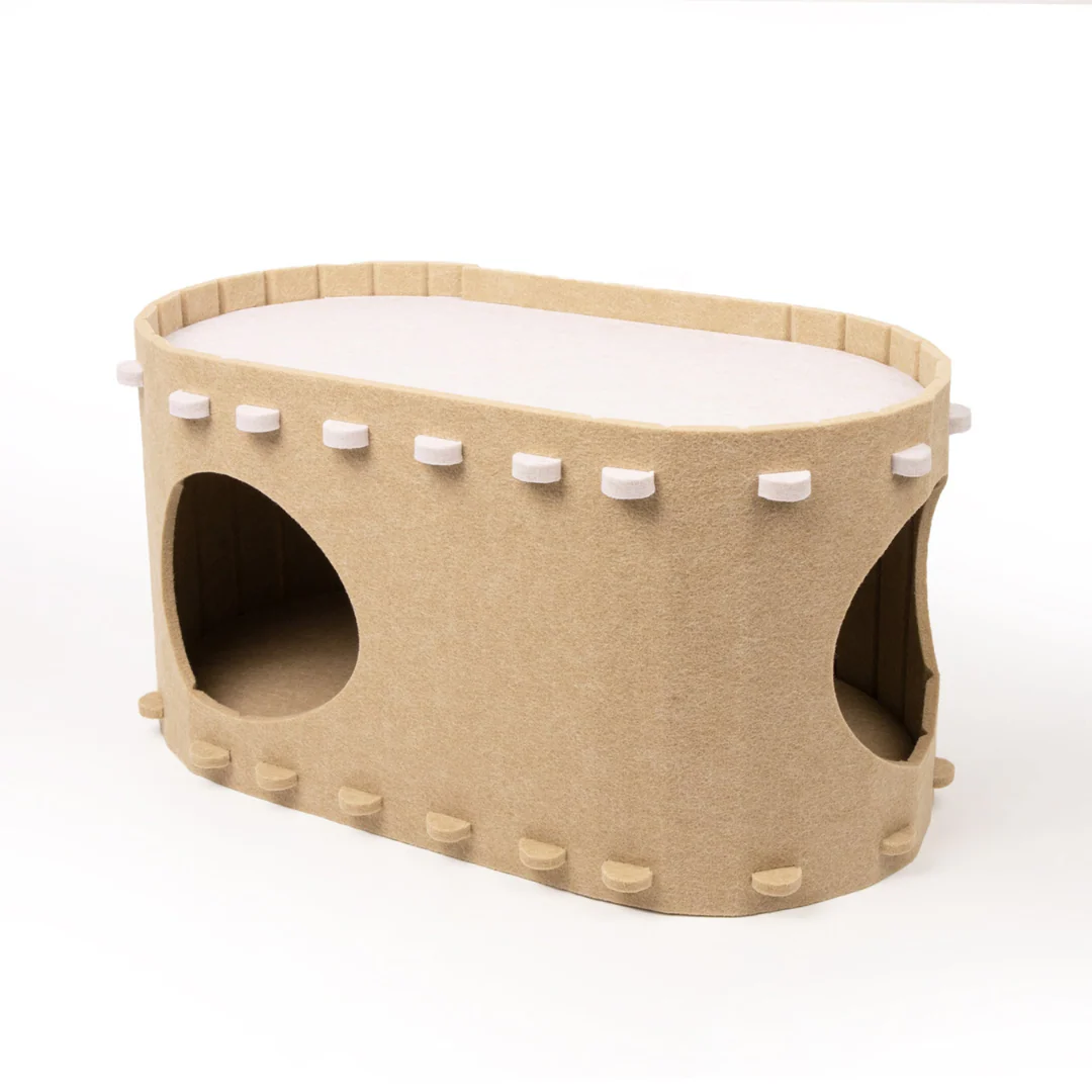 Cozy Felt Cat Cave - Image 5
