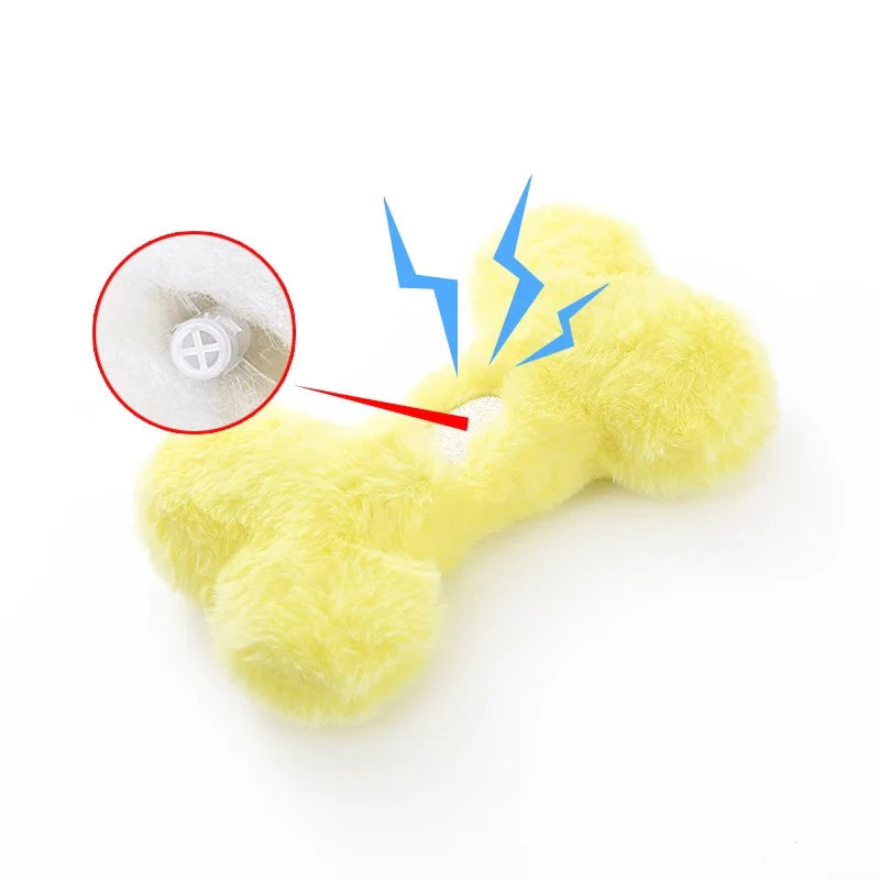 Cute Love Bone Plush Squeaky Dog Toy - Image 4