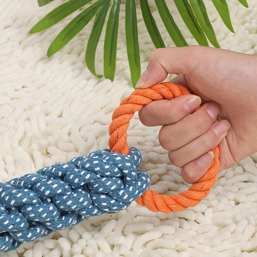 Dog Rope Toy with Double Ring - Image 4
