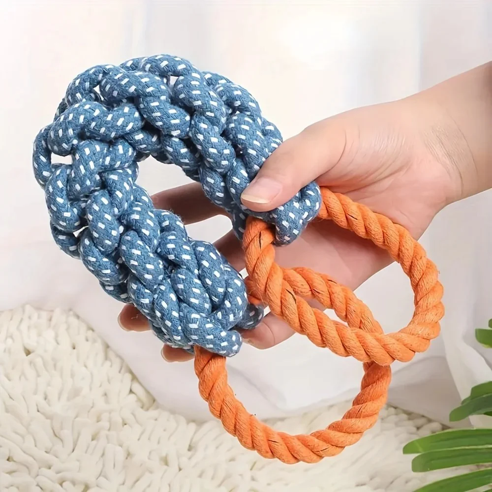 Dog Rope Toy with Double Ring - Image 5