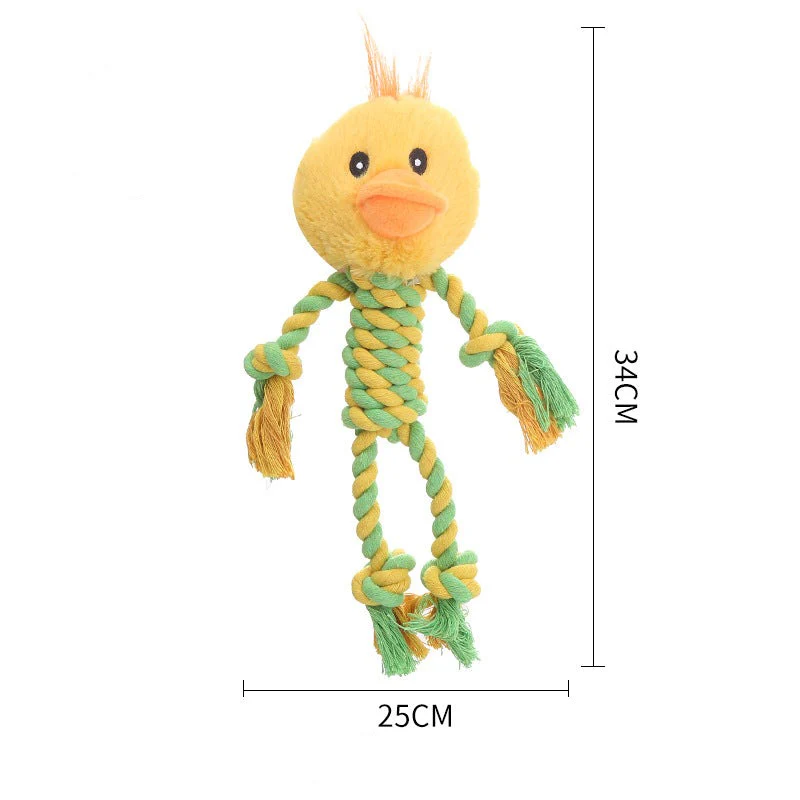 Durable Dog Toy With Plush Head - Image 6