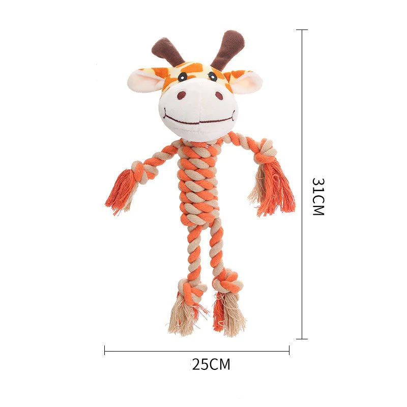 Durable Dog Toy With Plush Head - Image 7