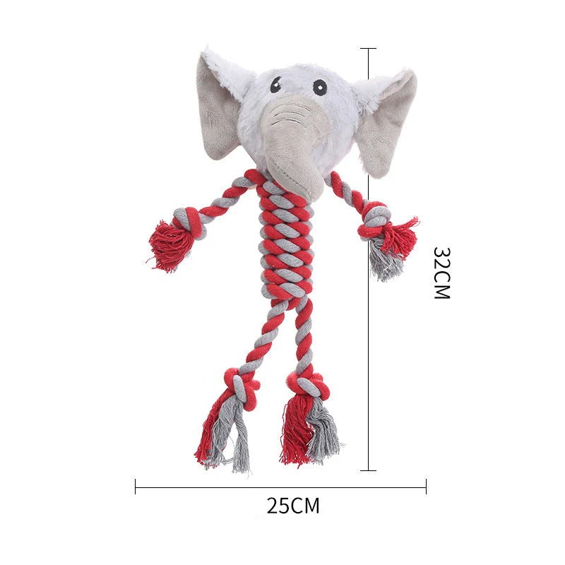 Durable Dog Toy With Plush Head - Image 8