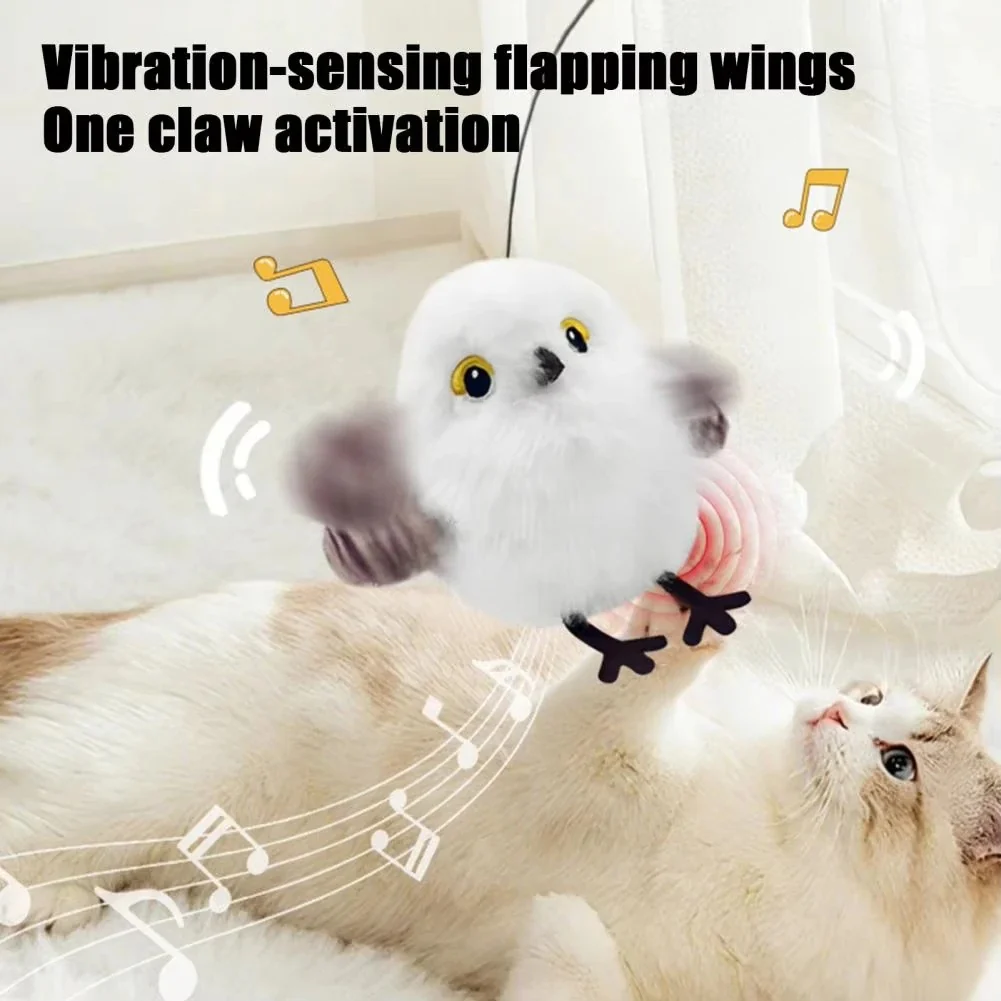 Fluttering and chirping bird cat toy - Image 3