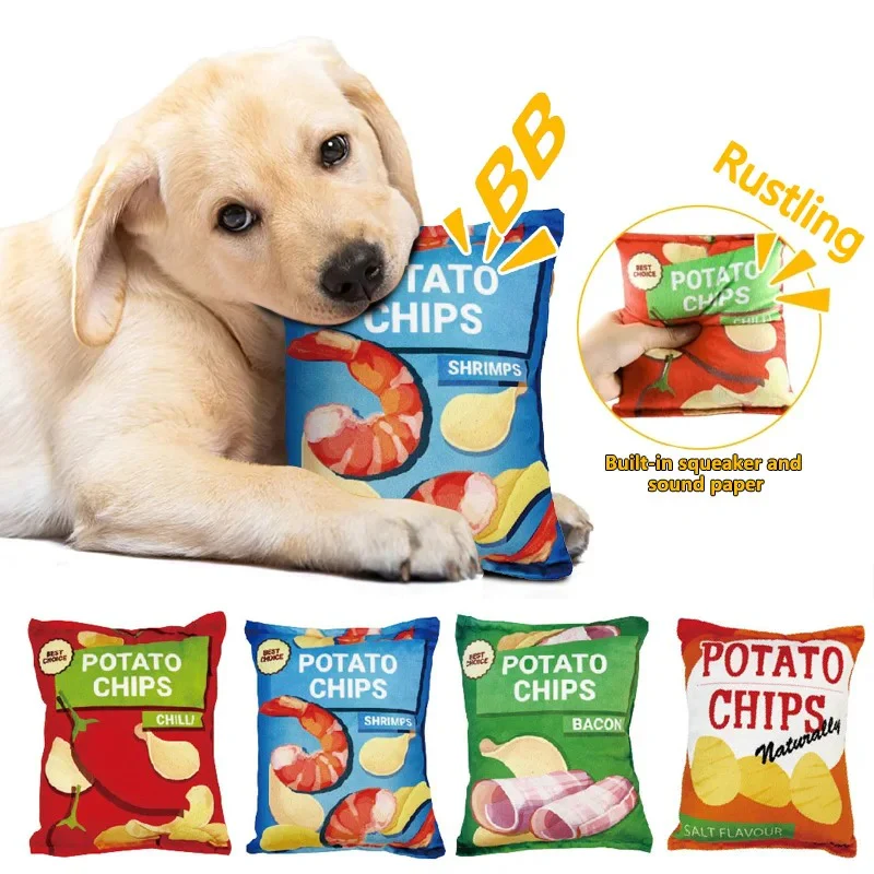 Funny Dog Toy Chips