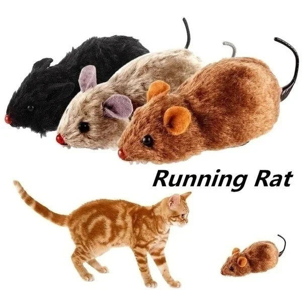 Funny Lifelike Plush Mouse Running Rat Toy - Image 2