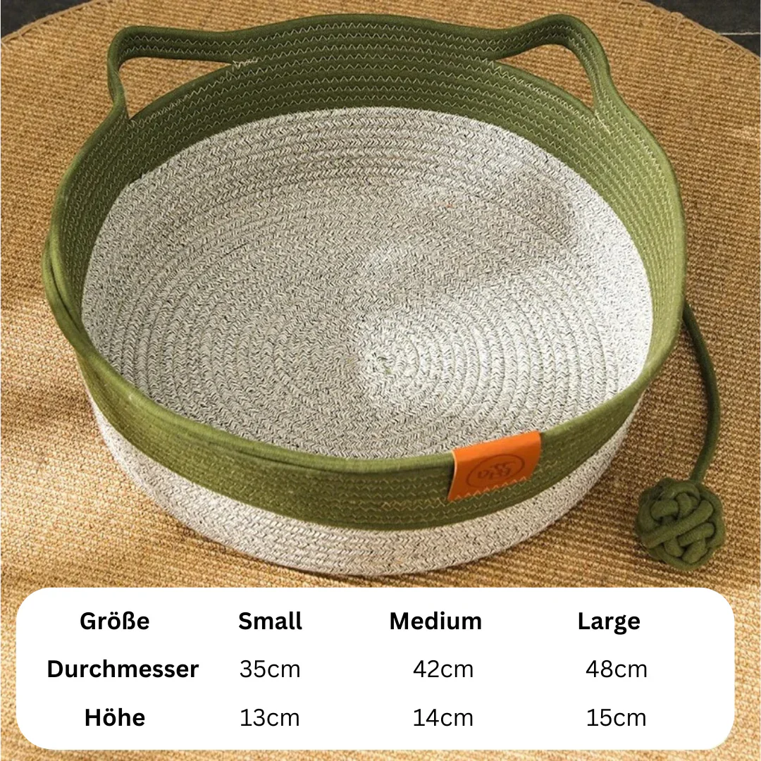 Handwoven Cotton Rope Cat Bed – DreamNest - Image 2
