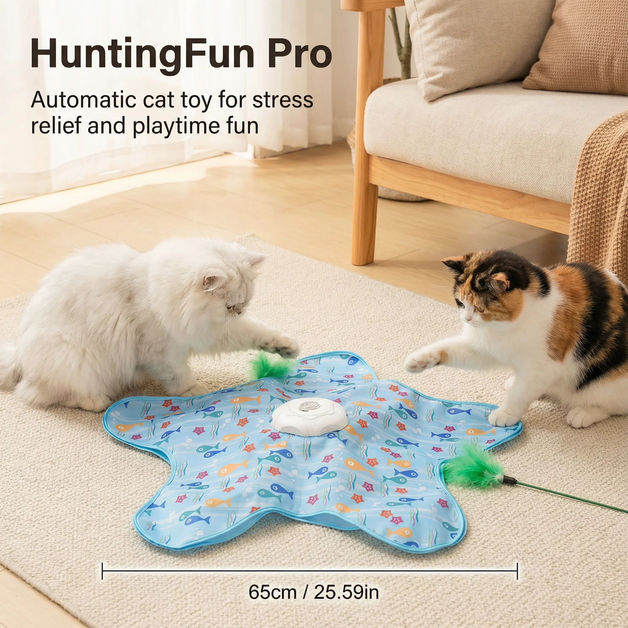 HuntingFun Pro – Automatic cat toy for stress relief and playtime fun - Image 5