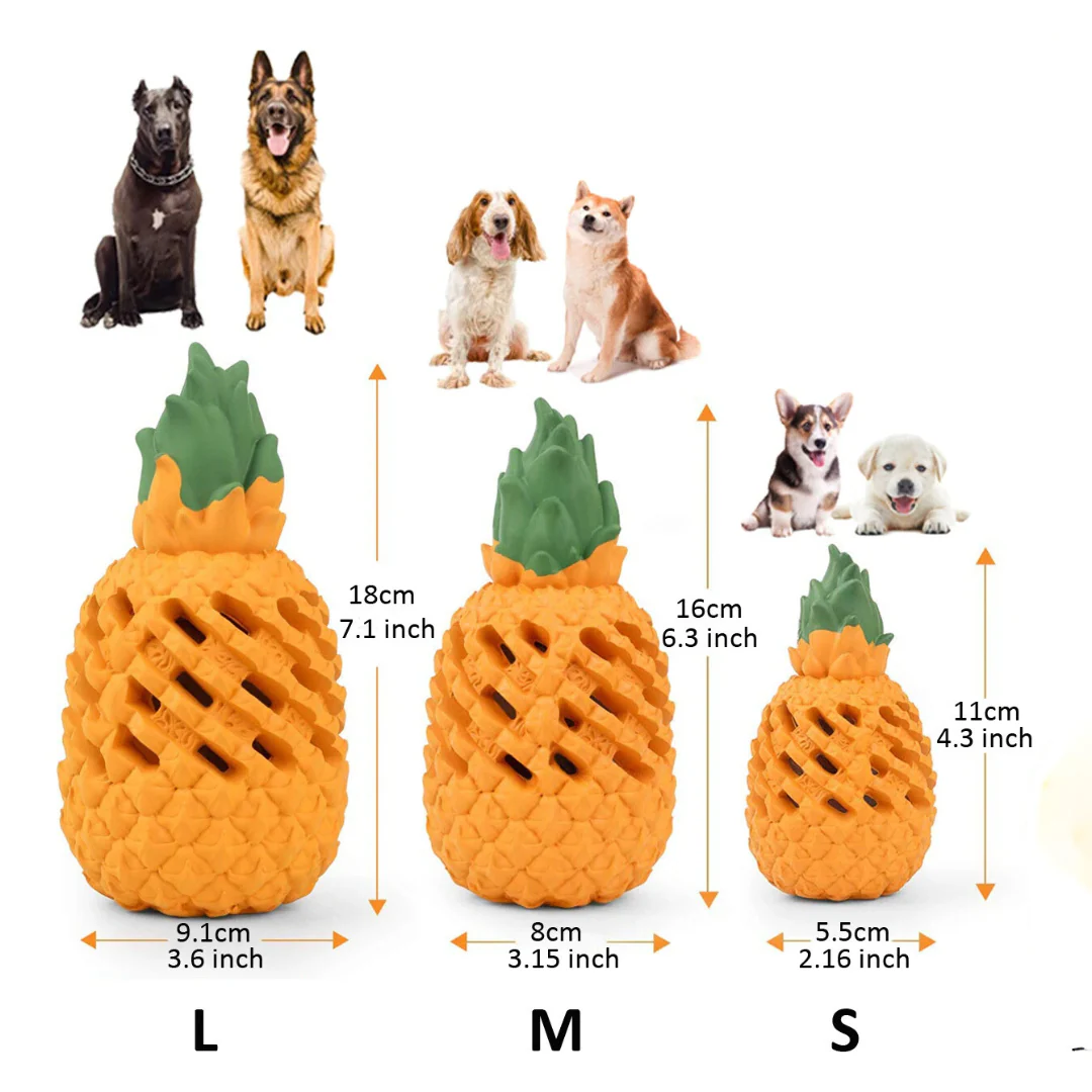 Indestructible Pineapple Chew Toy for Dogs