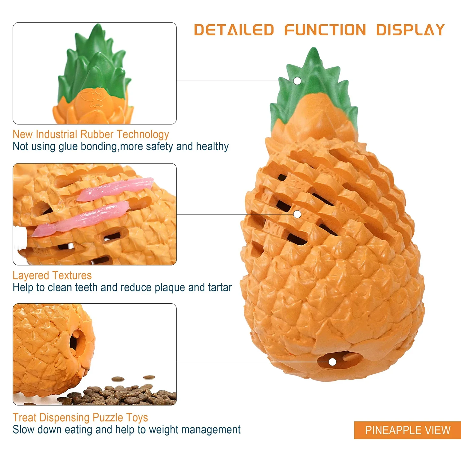 Indestructible Pineapple Chew Toy for Dogs - Image 5