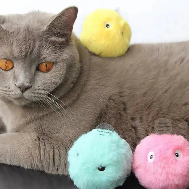 Interactive Cat Plush Balls with Animal Sounds - Image 3