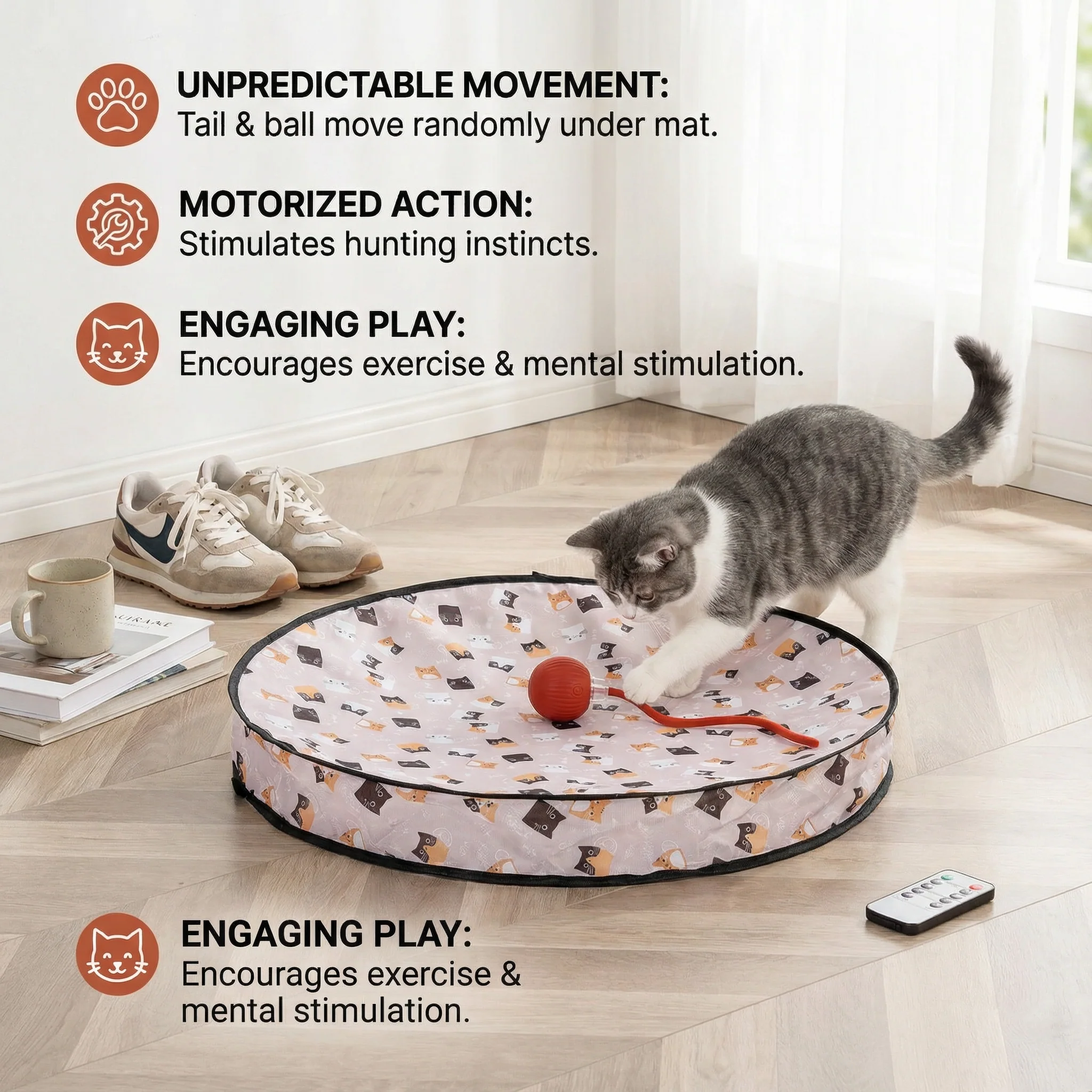 Interactive Hide and Seek Cat Toy - Image 3