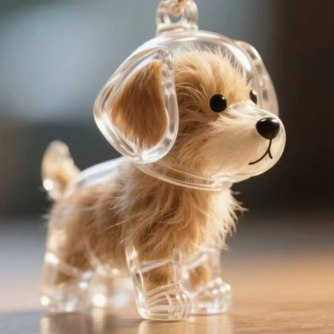 Memorial fur pendant in dog shape - Image 2