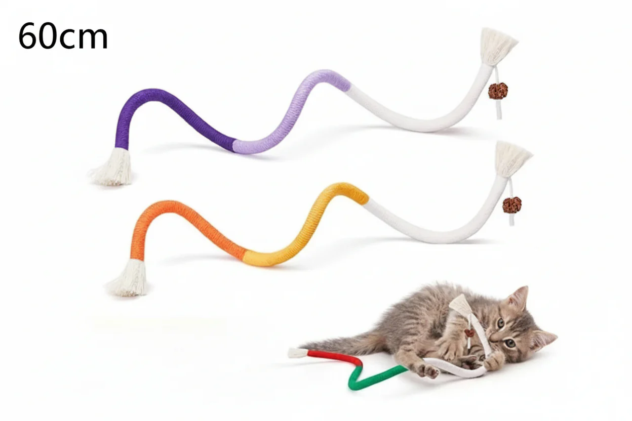 Natural cat chew rope ā robust, promotes dental hygiene and reduces stress - Image 6