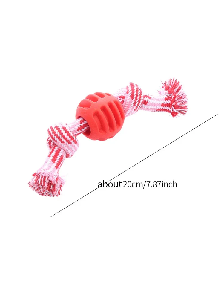 Pet Dog Toy Cotton Rope Double Knot - Image 10