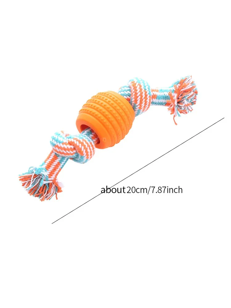 Pet Dog Toy Cotton Rope Double Knot - Image 8