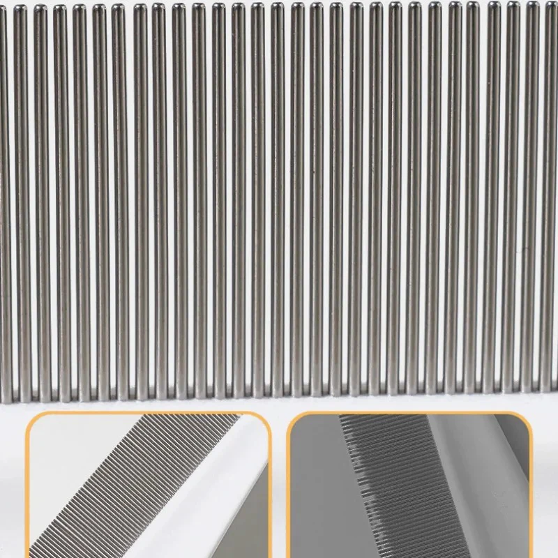 Pet Hair Shedding Comb Stainless Steel Flea Comb - Image 5
