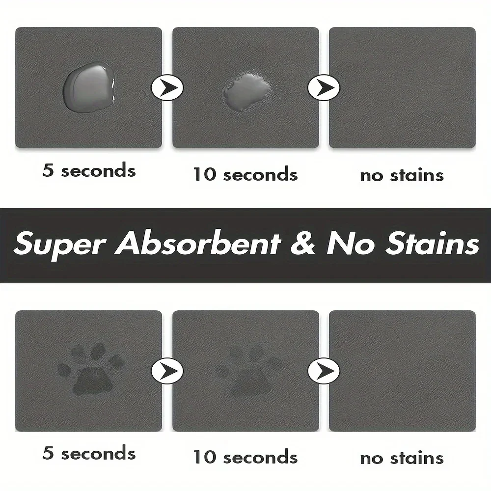 Pet Solid Color Oval Mat - Image 2