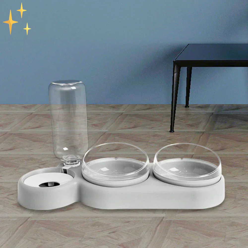 PetCare Dual Feeding Bowl with Auto Water Dispenser - Image 3