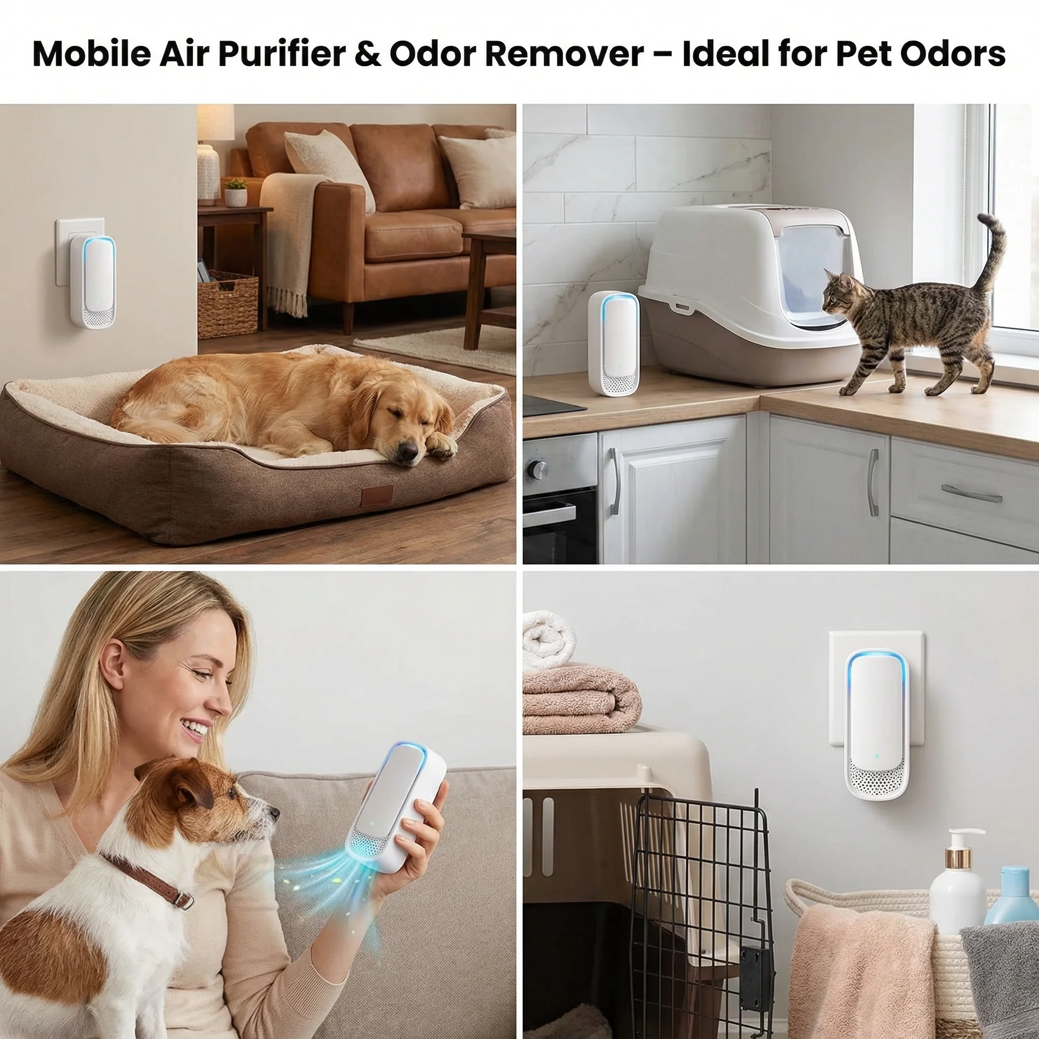 Portable Air Purifier & Odour Eliminator – Ideal for Pet Homes - Image 4