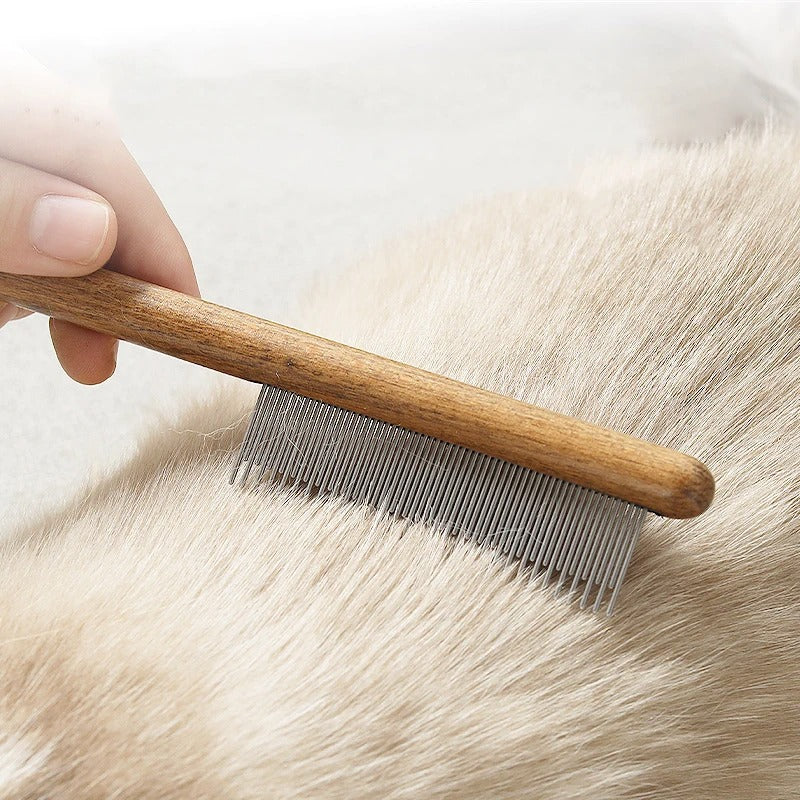 Premium Cat Comb: Stainless Steel Grooming for a Healthy Coat - Image 2