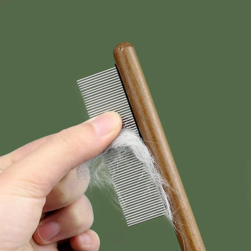 Premium Cat Comb: Stainless Steel Grooming for a Healthy Coat - Image 3