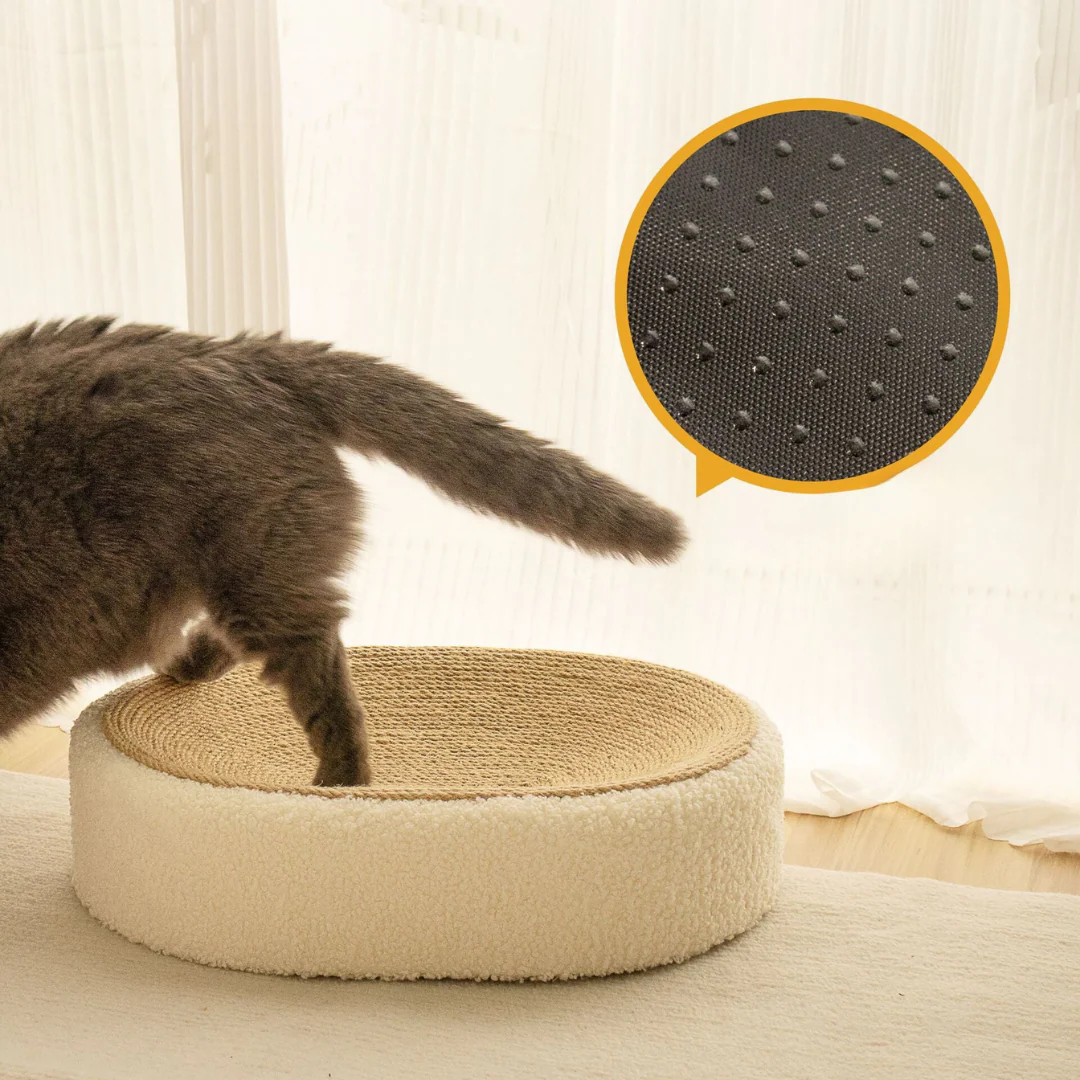 Premium Cat Sisal Scratching Bed in Beige - Image 2