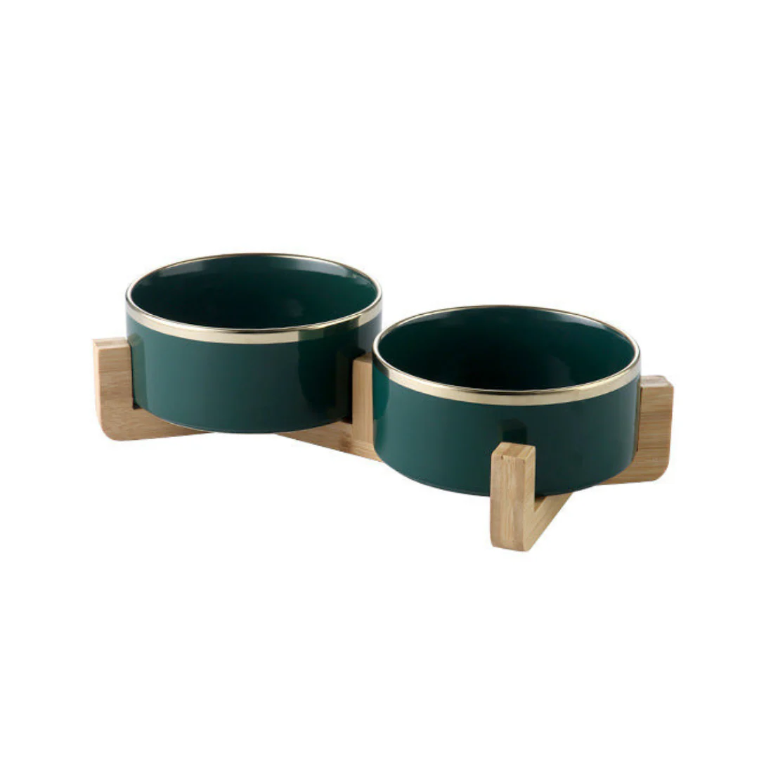 Premium Wood Ceramic Feeding Bowl - Image 10