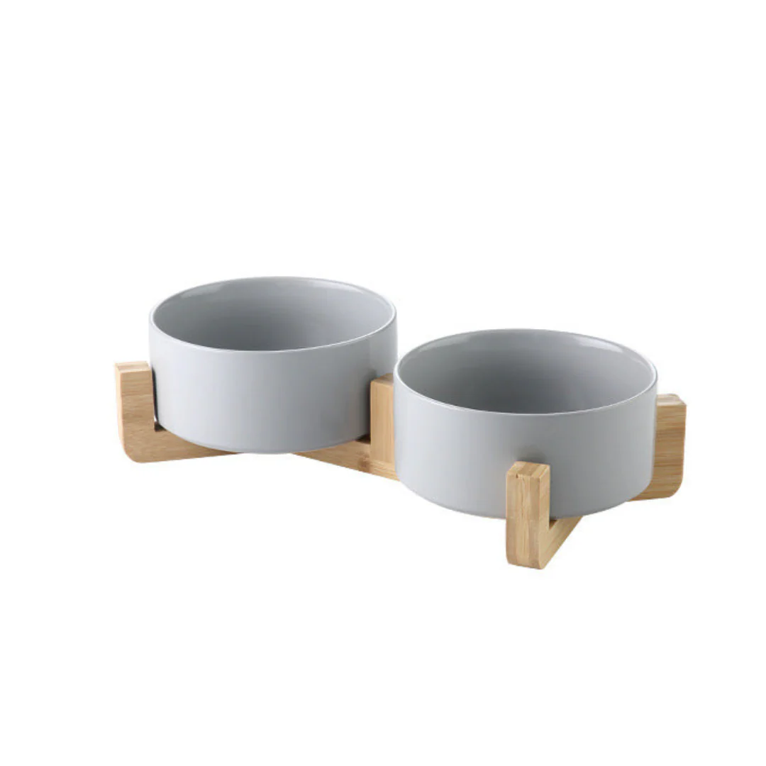 Premium Wood Ceramic Feeding Bowl - Image 8
