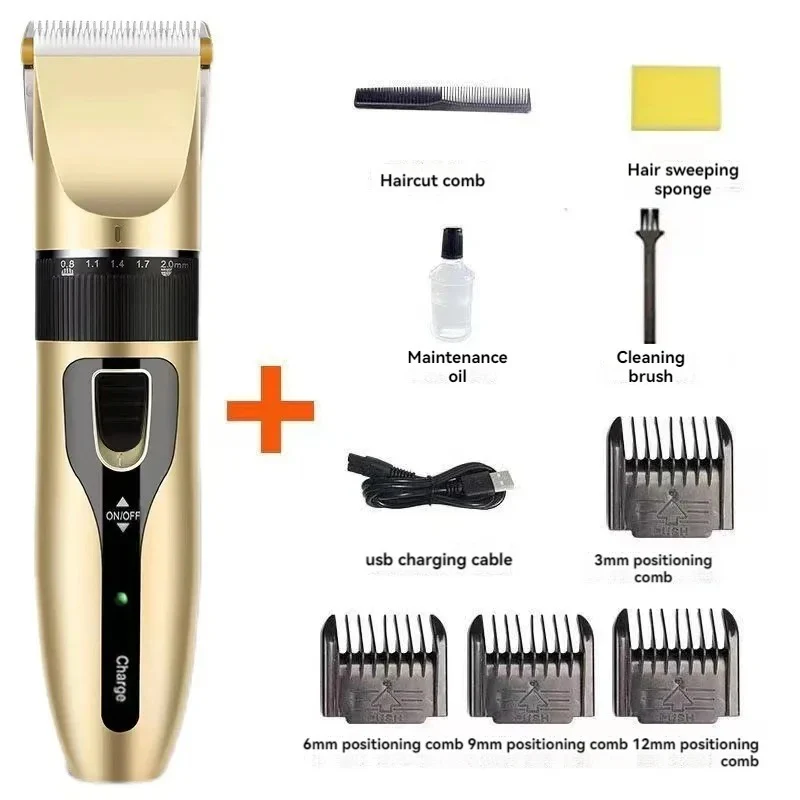 Professional Dog Hair Clipper All Metal Rechargeable Pet Trimmer - Image 6