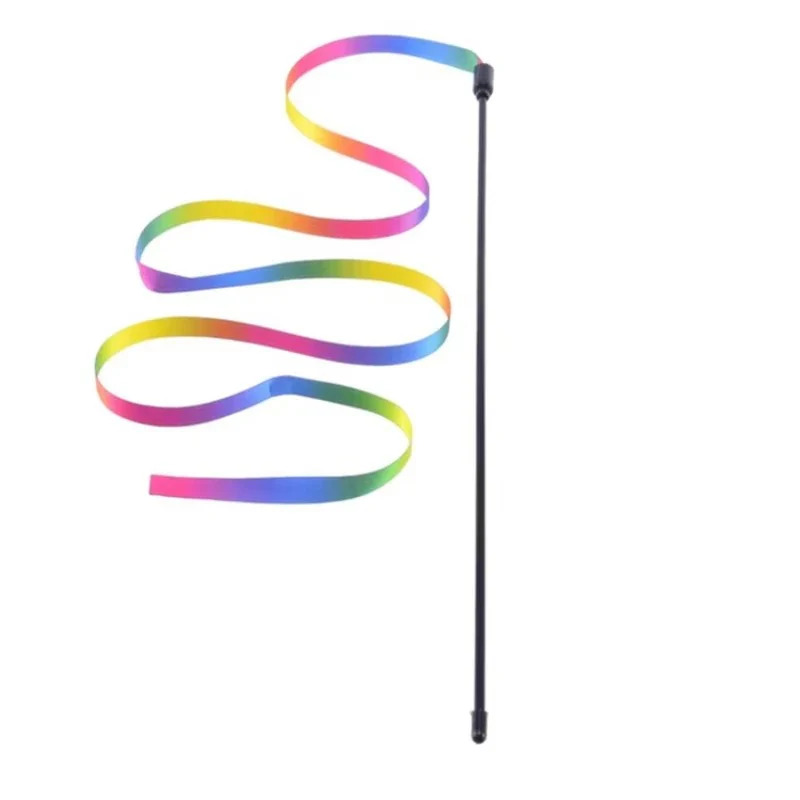 Rainbow Strips Stick Cat Teaser Wand - Image 8