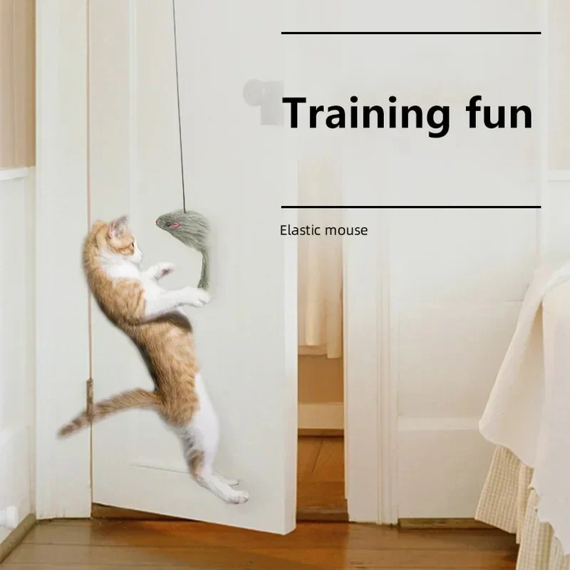 Self-Hanging Retractable Cat Toy - Image 3