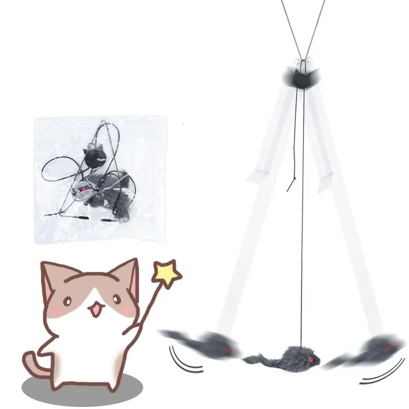 Self-Hanging Retractable Cat Toy - Image 4